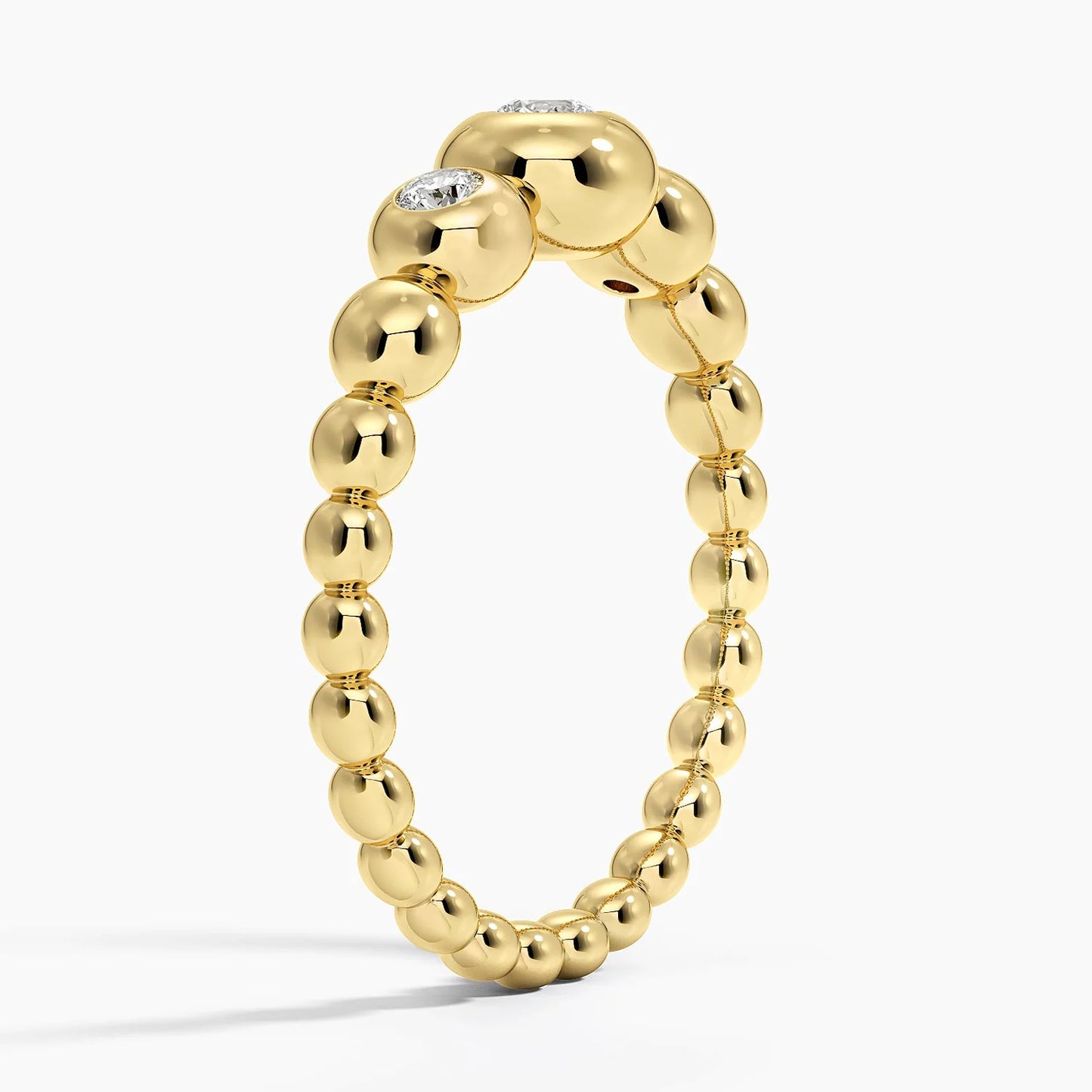 Lab Diamond Bubble Ring 18k