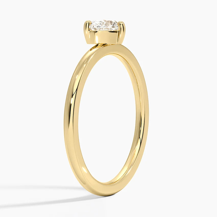 Heart Shaped Lab Diamond Ring 14K